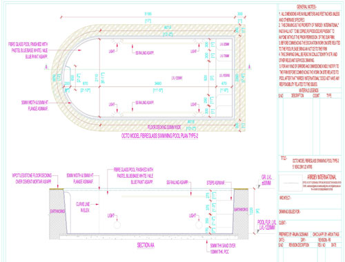 Fiberglass Rectangular Swimming Pool Manufacturer in Delhi