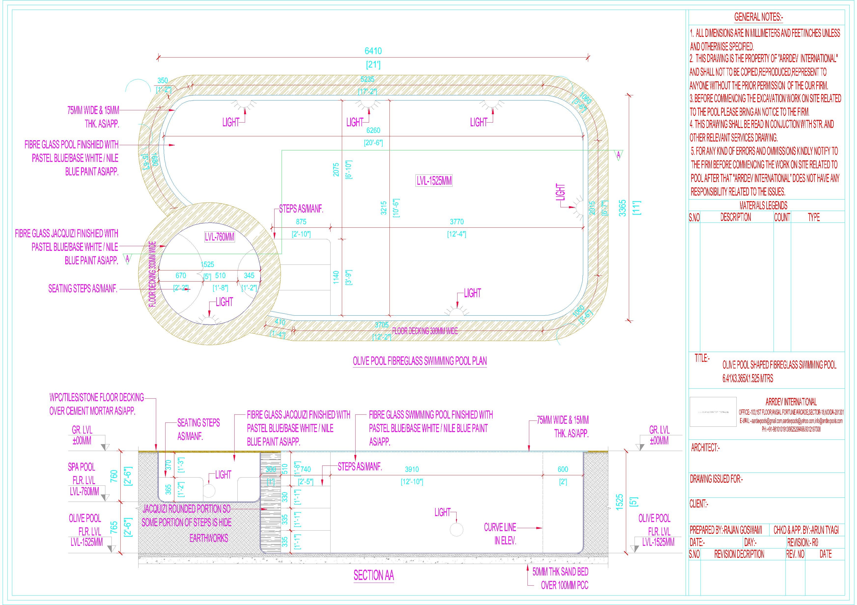 Fiberglass Rectangular Swimming Pool Manufacturer in Delhi