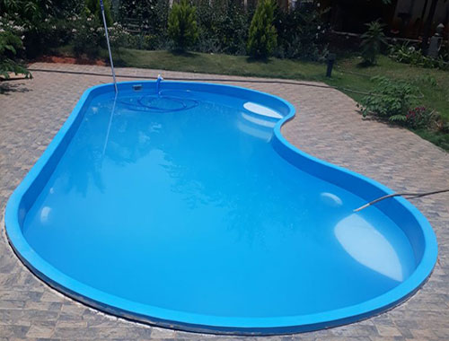 Fiberglass Bean Shaped Swimming Pool Manufacturer in Delhi